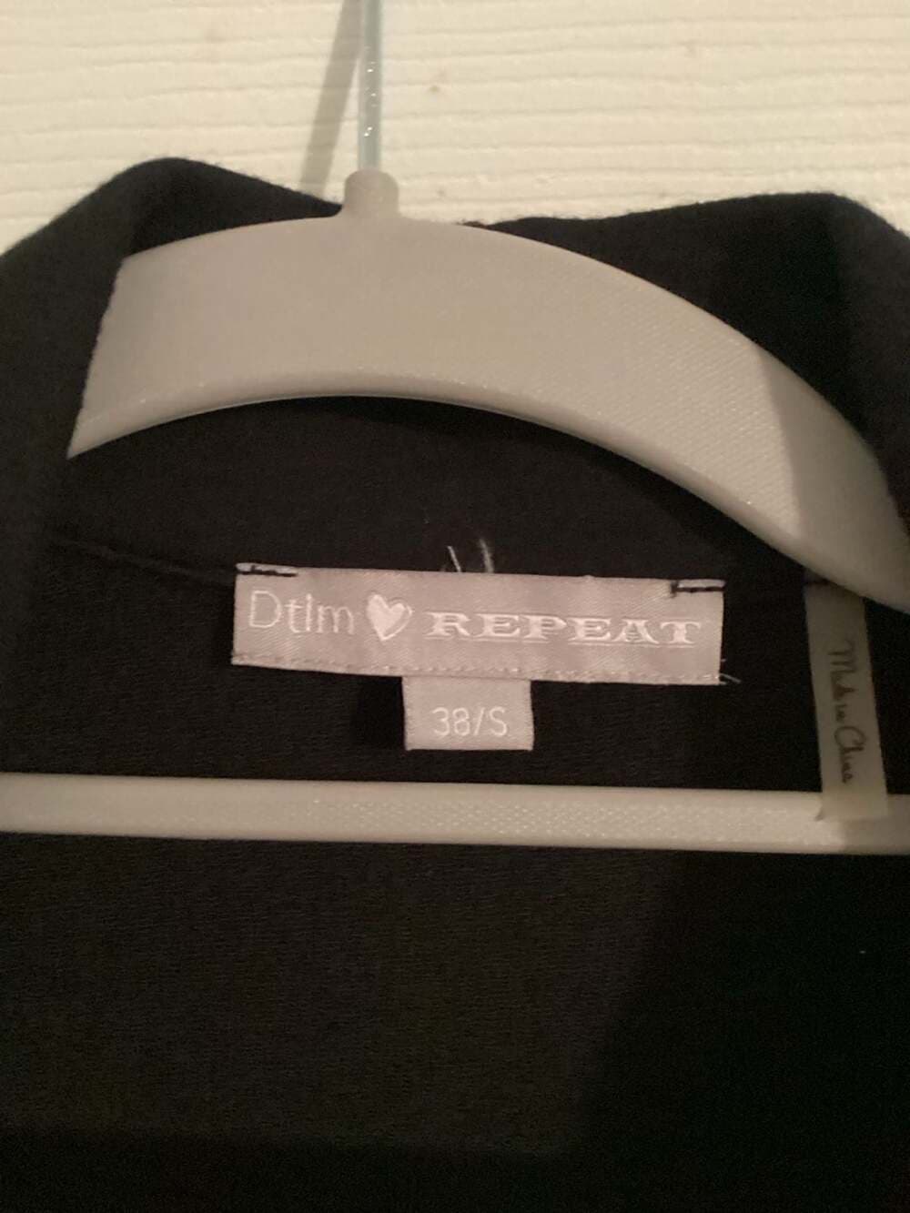 Dtim Repeat Black Blazer Jacket Size 38/S