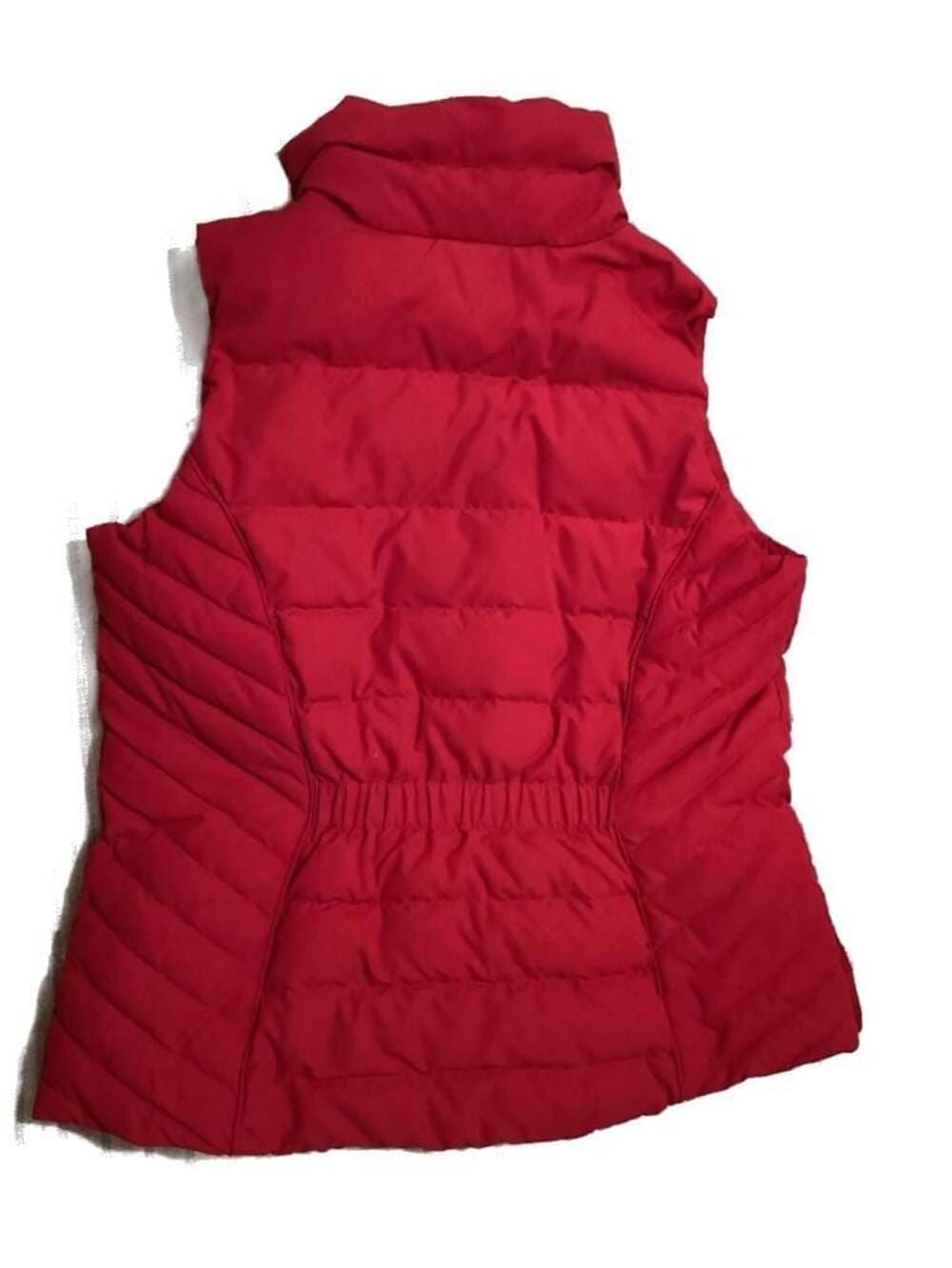 Talbots Women's Red Quilted Puffer Vest Size M