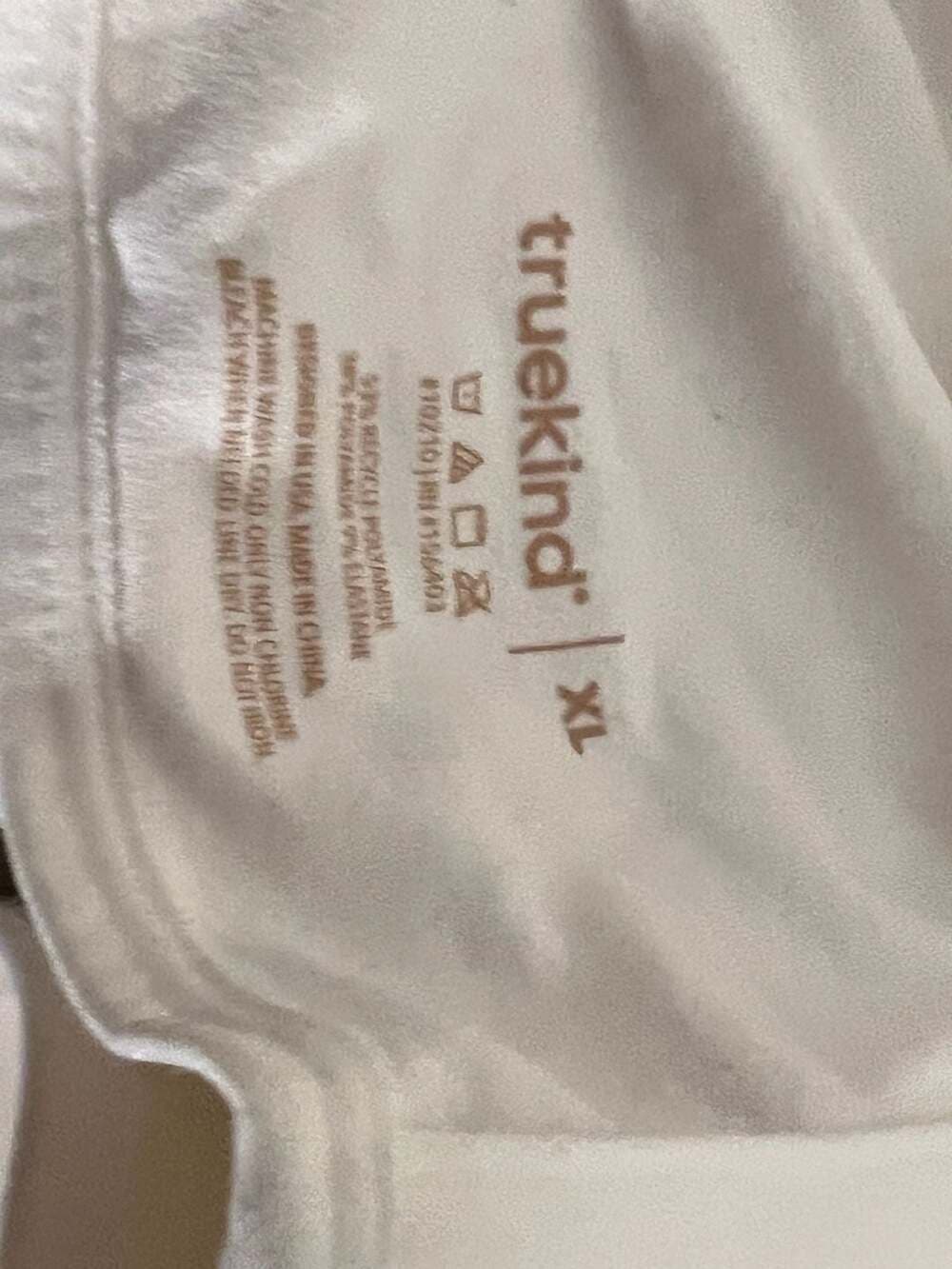 Truekind Daily Comfort Wireless Shaper Bra White Size XL