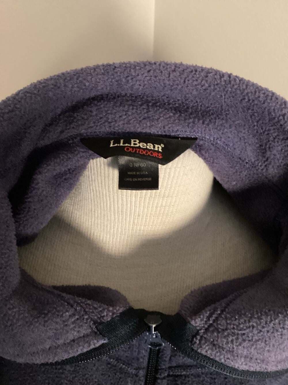 L.L. Bean Outdoors Women's Full Zip Fleece Jacket Purple Size Large