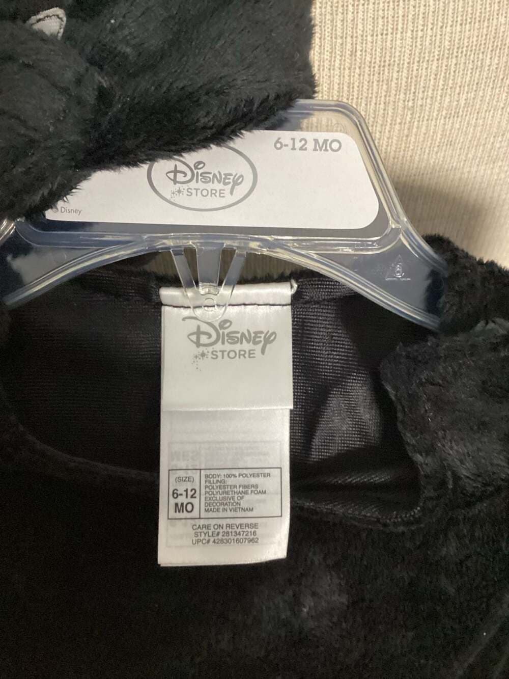 Disney Store Mickey Mouse Infant Costume Size 6-12 Months