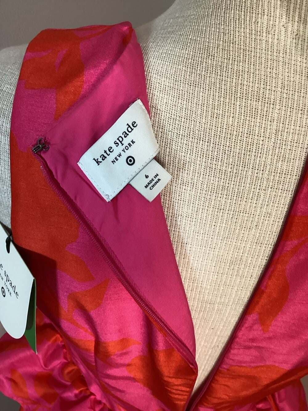 Kate Spade New York Floral Peplum Midi Dress Size 6