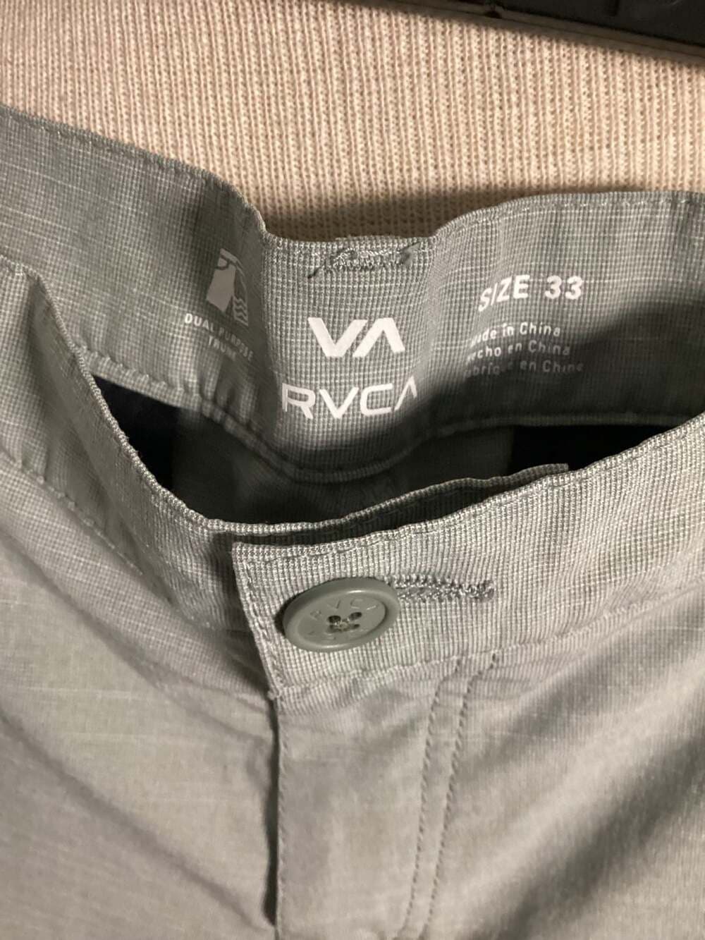 RVCA Dual Purpose Trunks Shorts Size 33