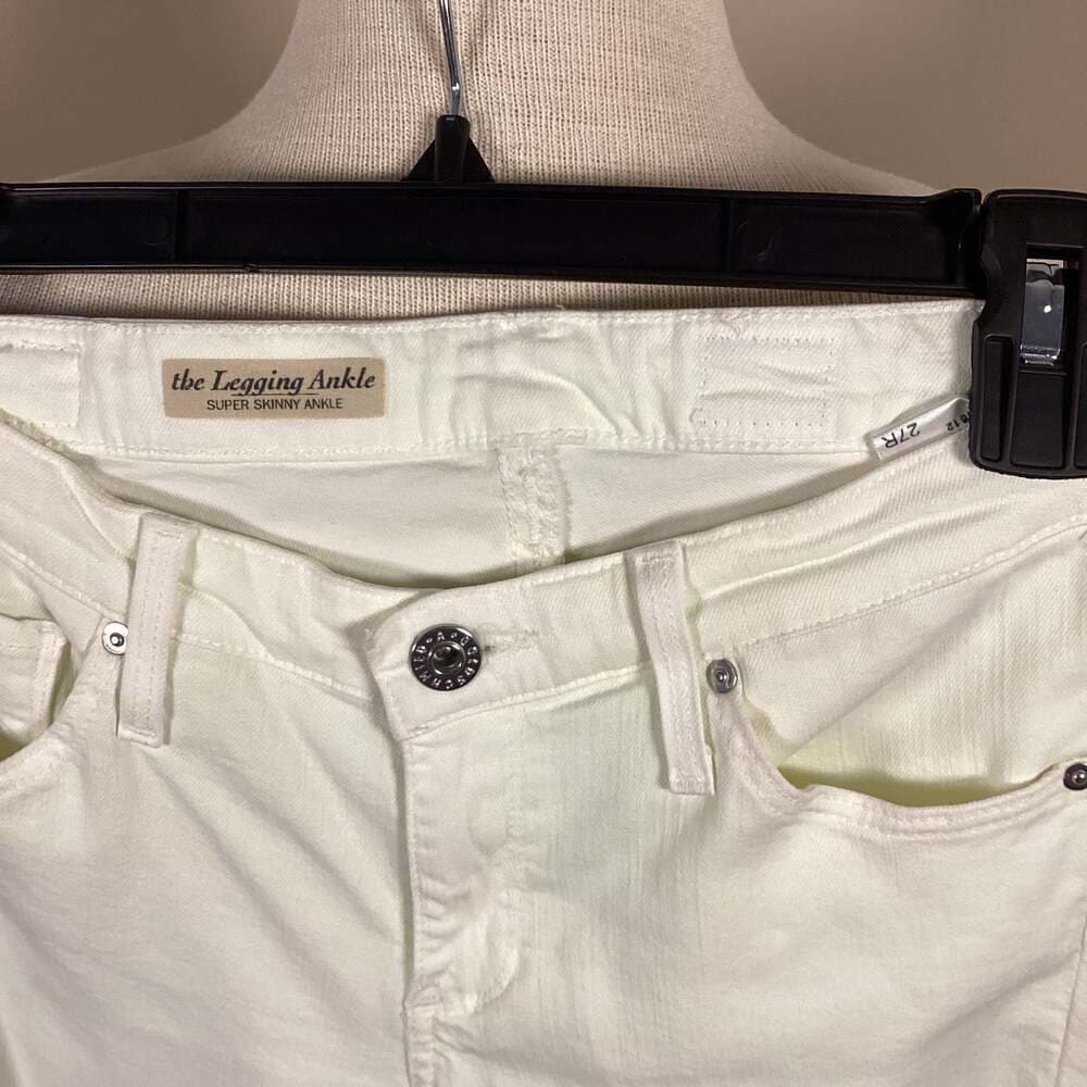 AG Adriano Goldschmied The Legging Ankle Super Skinny Jeans in White