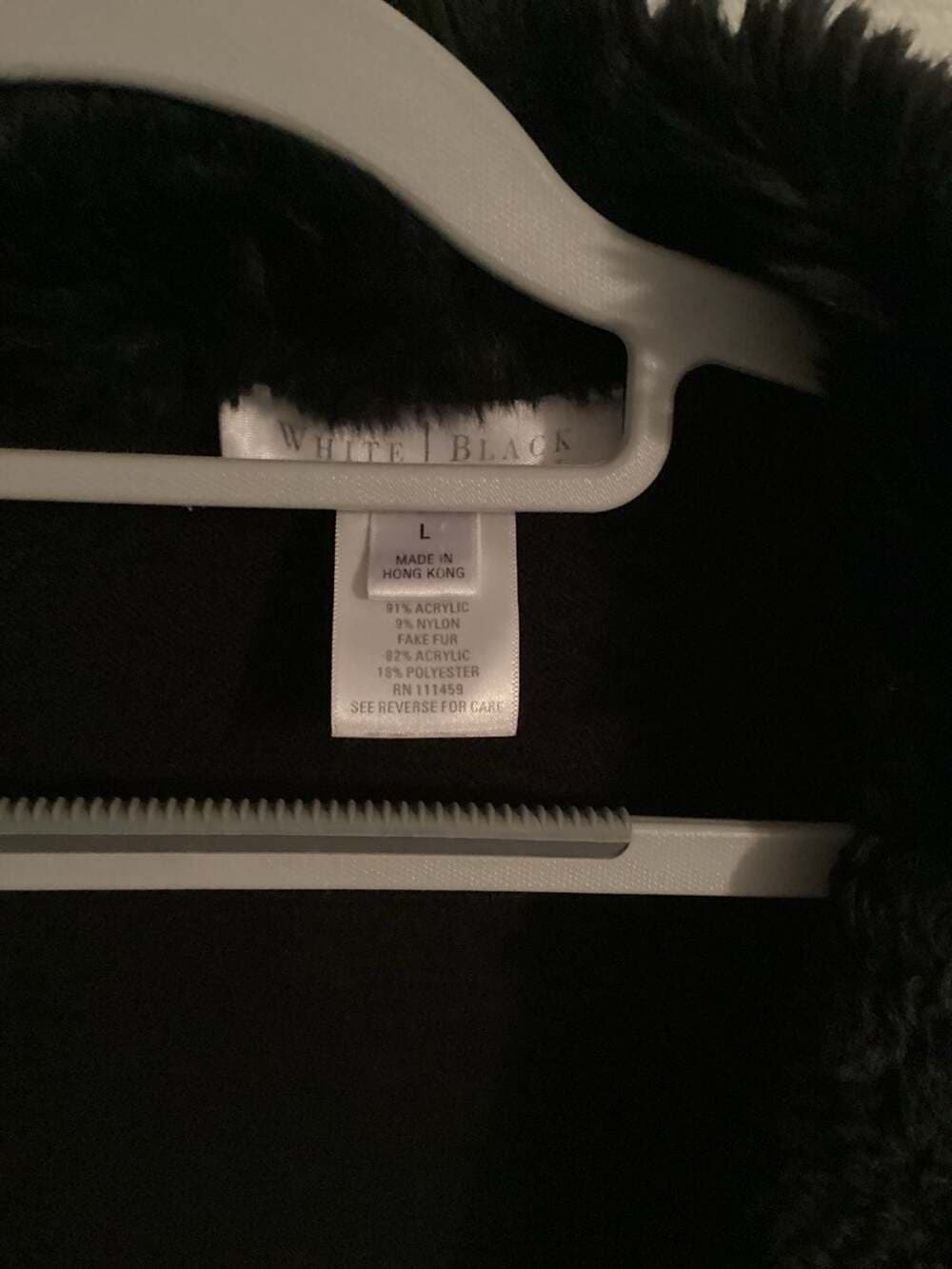 White House Black Market Faux Fur Trim Cardigan Size L