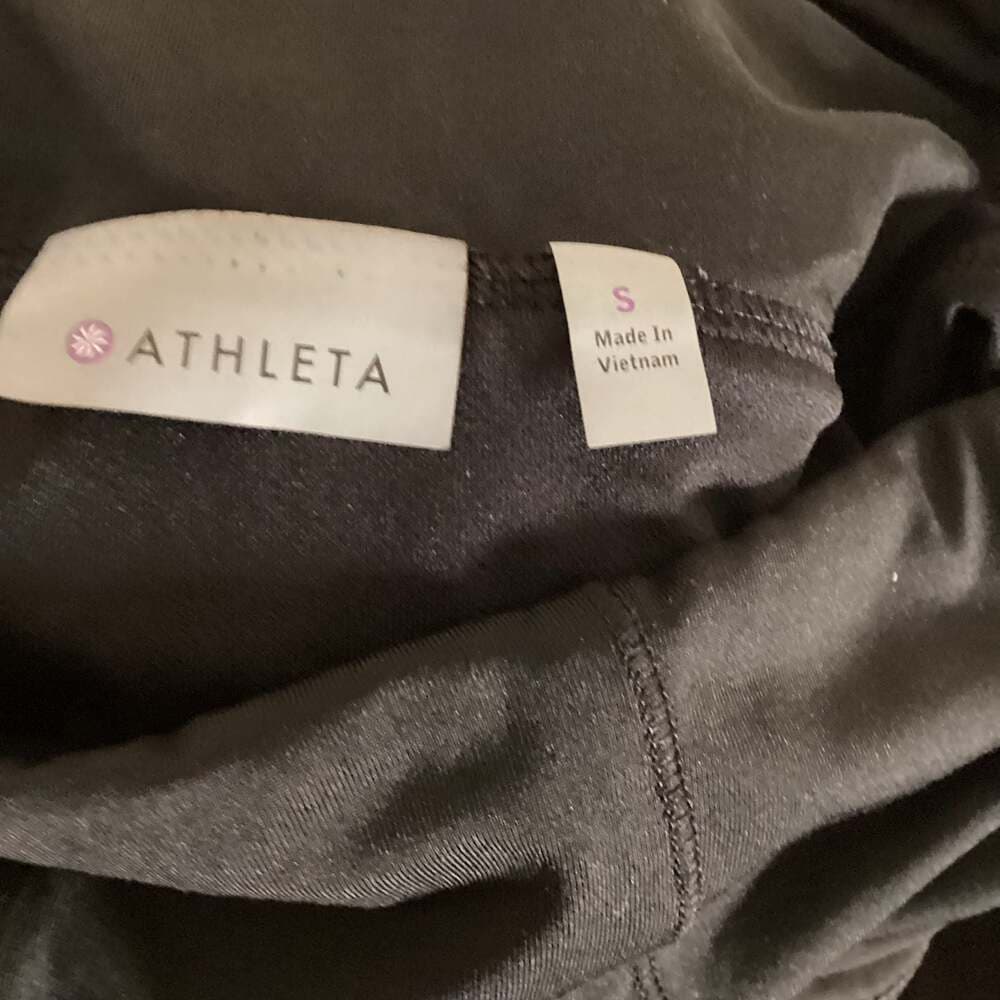 Athleta Women's Black High-Waist Drawstring Hiking Shorts