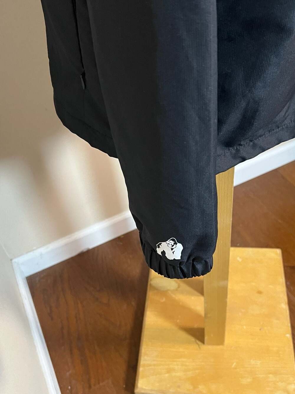 Gorilla Wear Black Half-Zip Windbreaker Anorak Jacket Size M