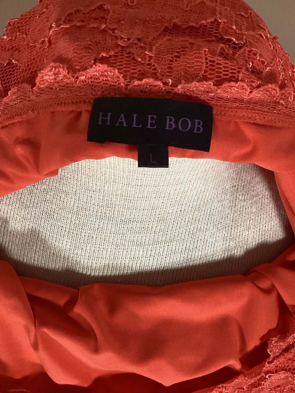 Hale Bob Women's Long Sleeve Lace Dress Size L