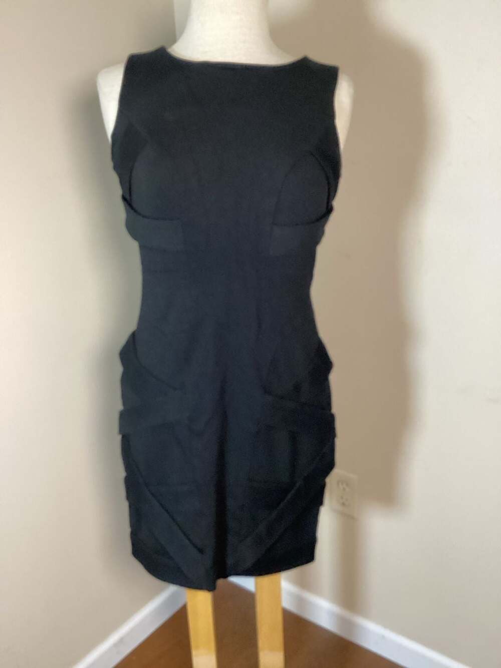 Cynthia Steffe Black Bandage Bodycon Dress Size 6