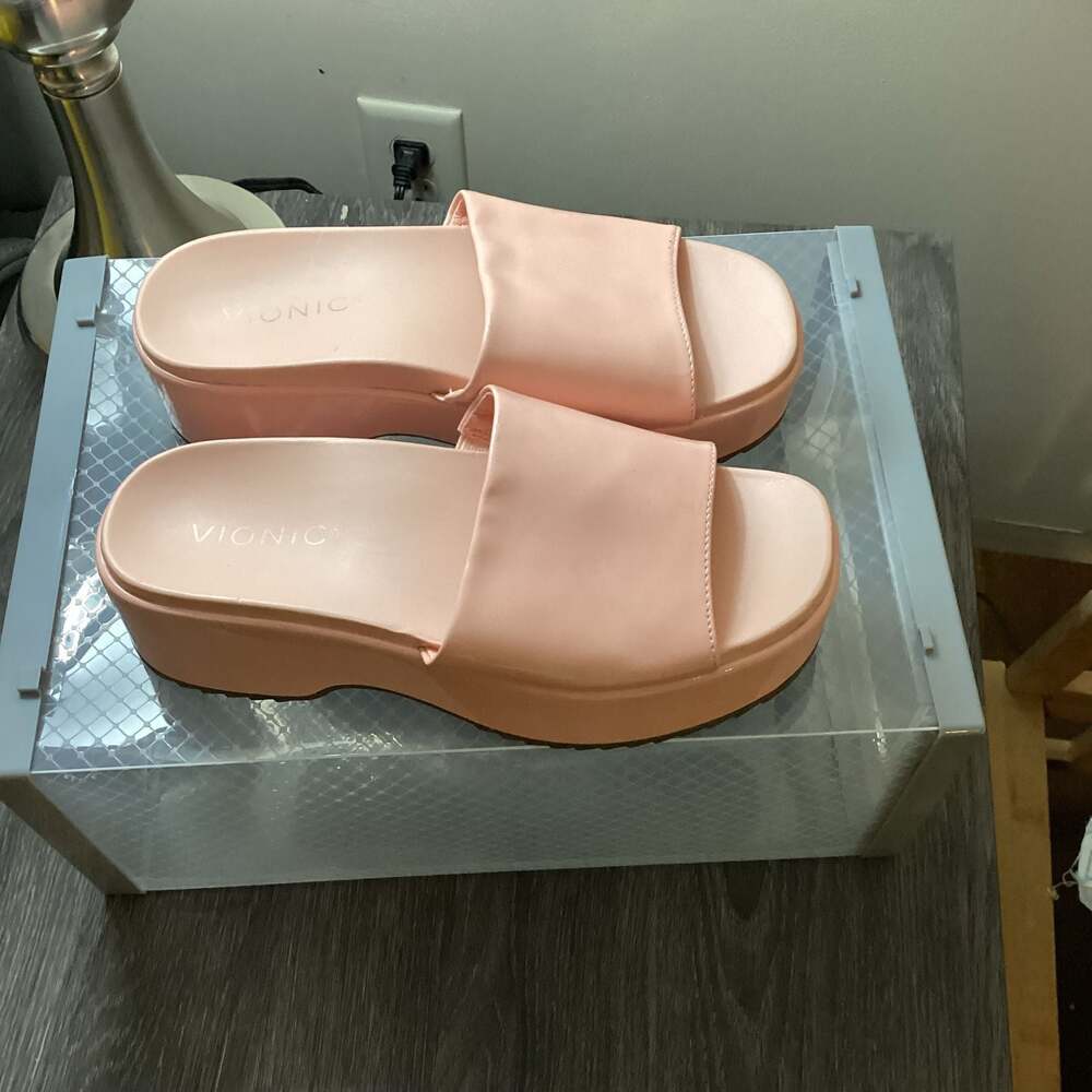 Vionic Trista Roze Platform Slide Sandal