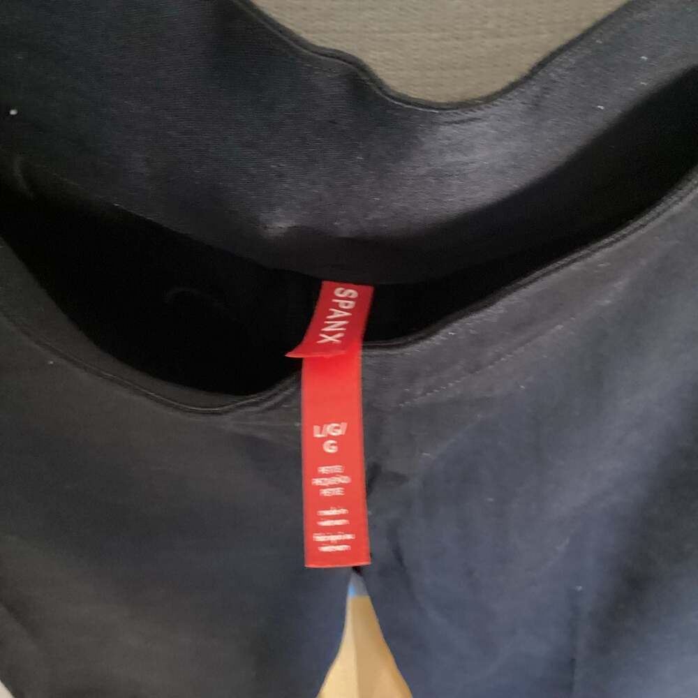 SPANX The Perfect Pant Slim Black Straight Leg Petite Large