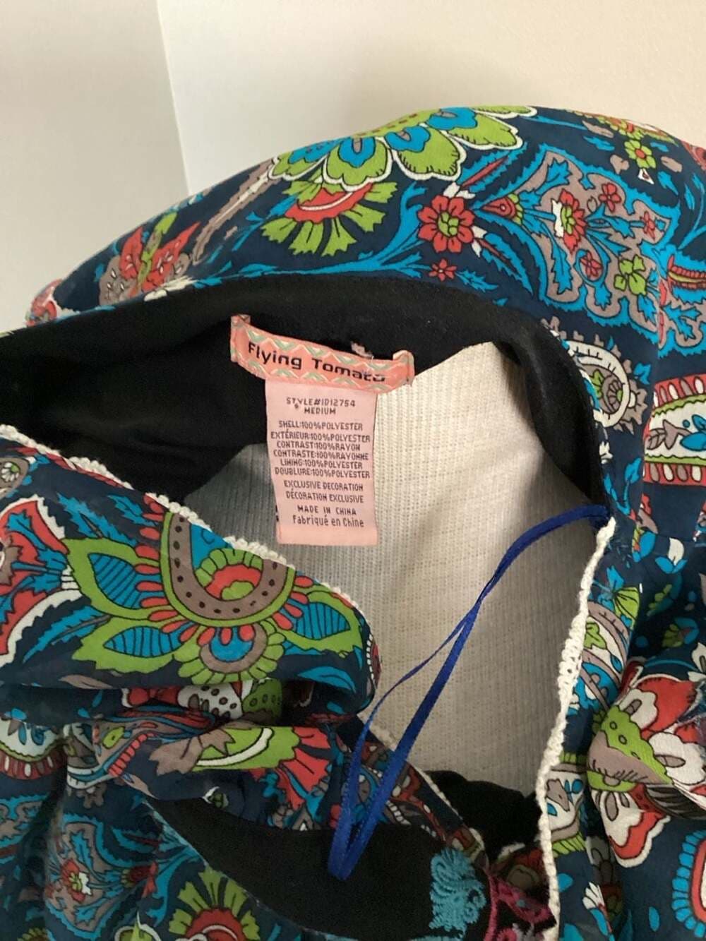 Flying Tomato Paisley Print Sleeveless Dress Size Medium