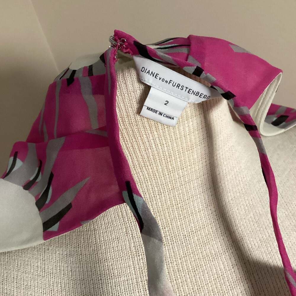 Diane von Furstenberg DVF Silk Halter Dress Size 2