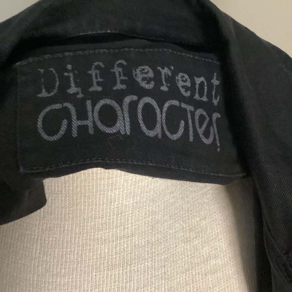 Different Character Stella Black Cotton Moto Jacket Size L