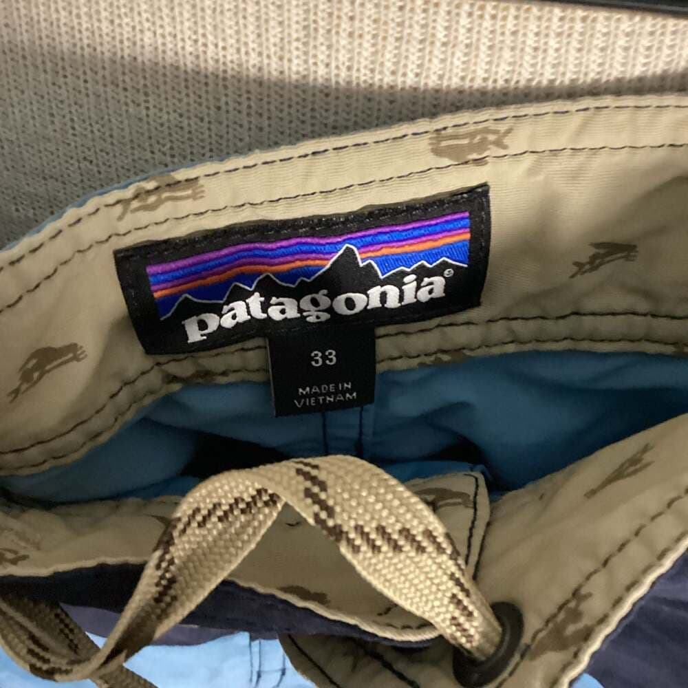 Patagonia Striped Board Shorts Size 33
