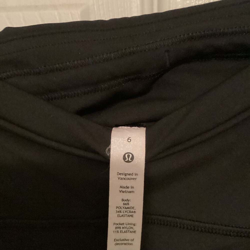 Lululemon Speed Up High-Rise Crop Leggings Black Size 6