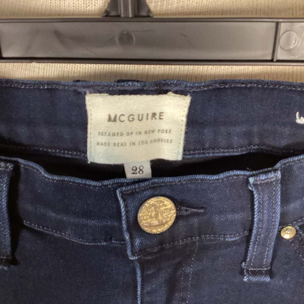 McGuire Denim Dark Wash Mid Rise Skinny Jeans Size 28