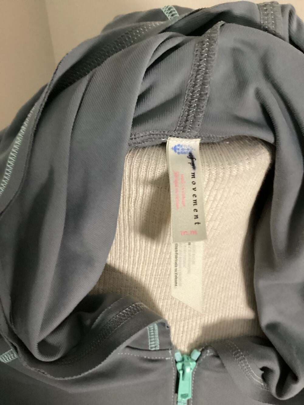 Free People Movement Half-Zip Athletic Hoodie Gray Size M