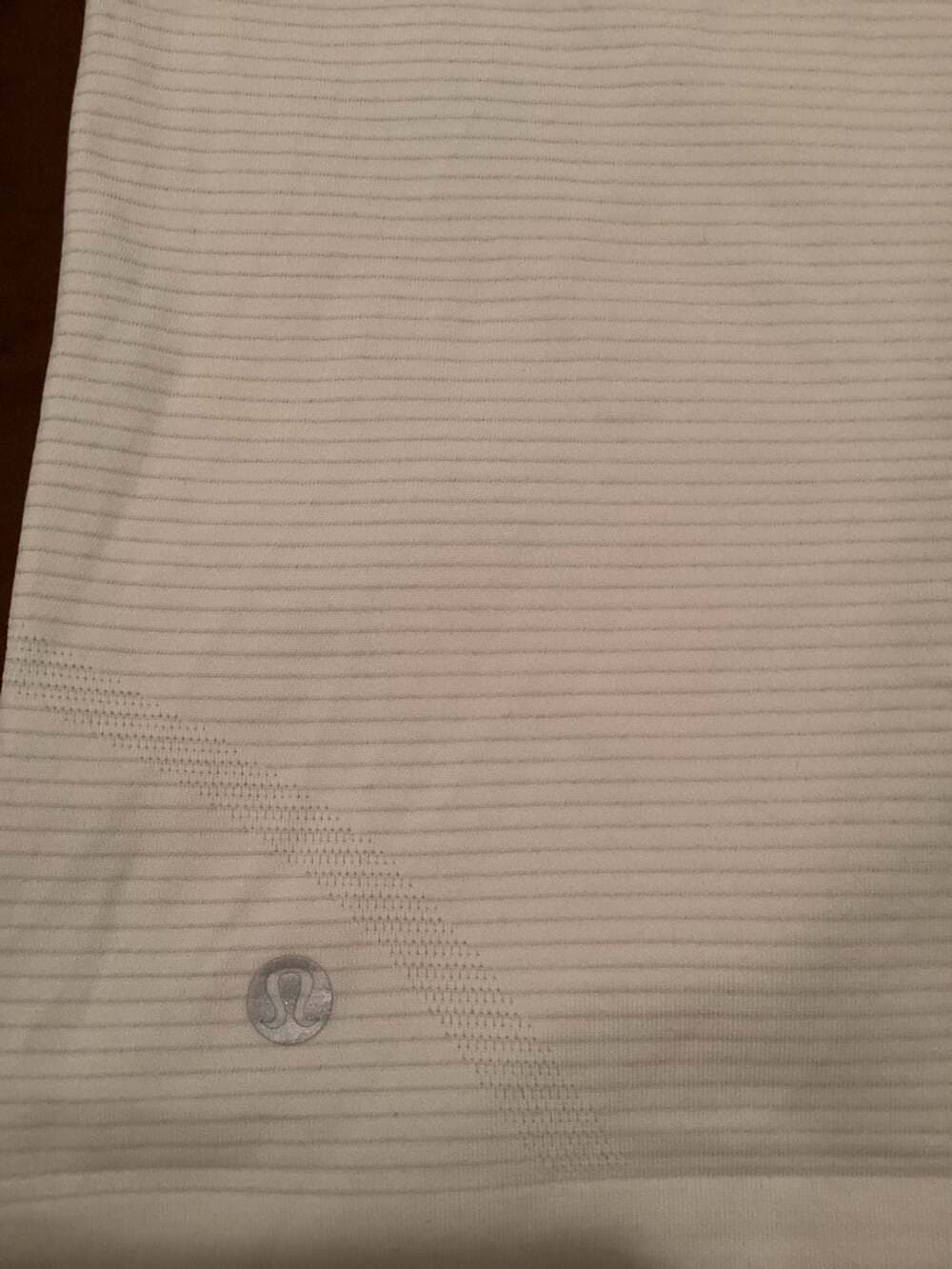 Lululemon Size 10 White Racerback Seamless Tank Top
