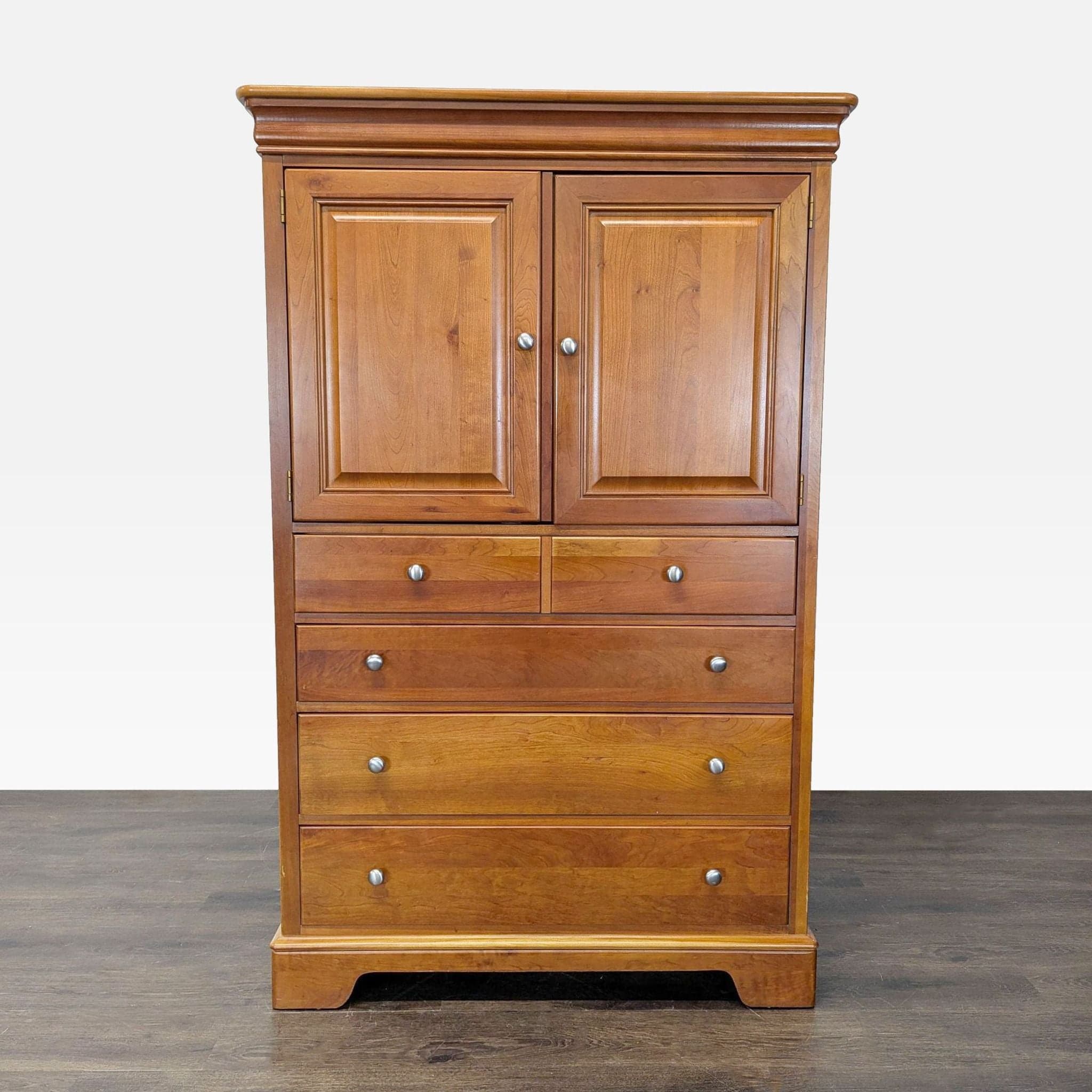 Stanley Furniture Cherry Door Chest / Armoire Cabinet