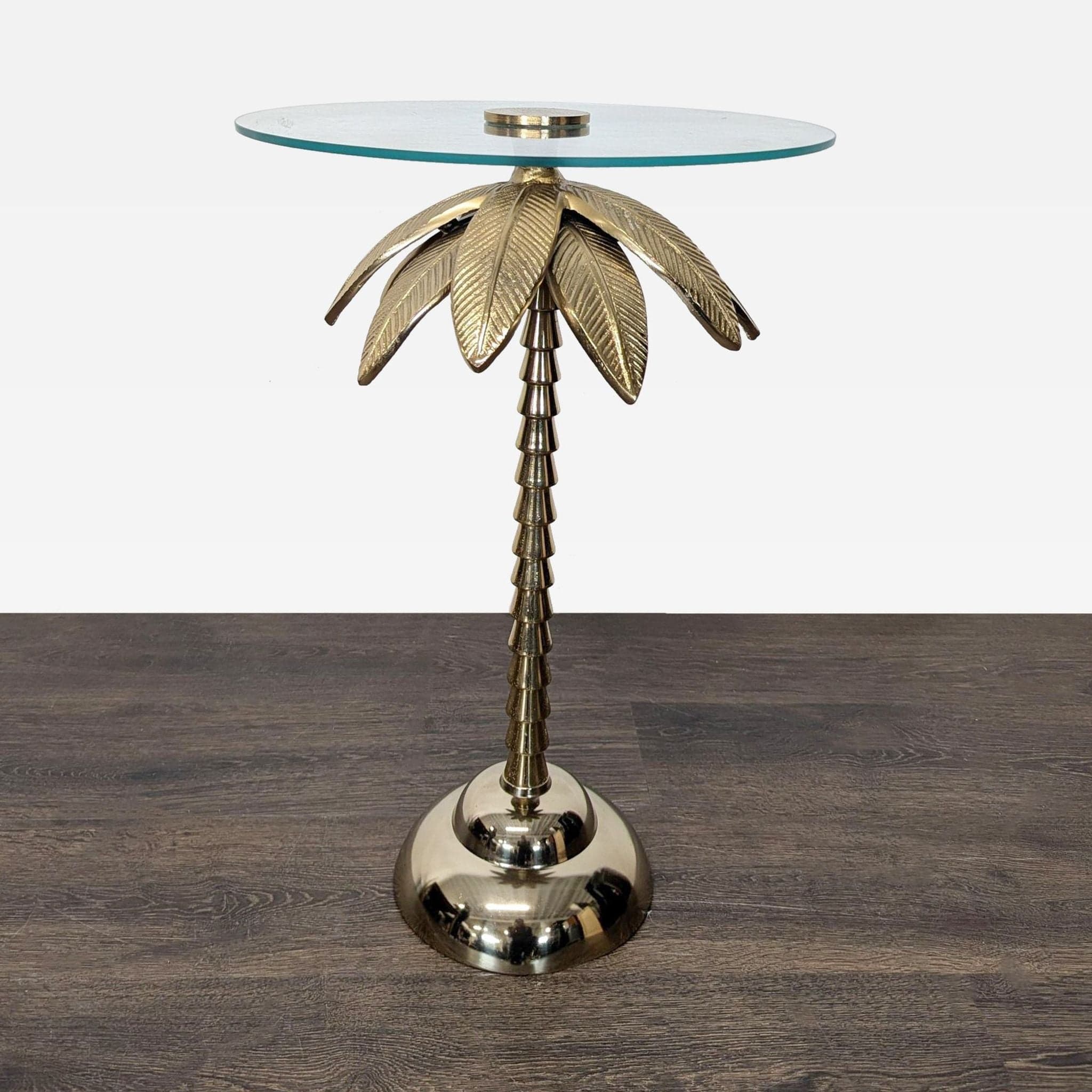 Tropical Palm Tree Accent Table
