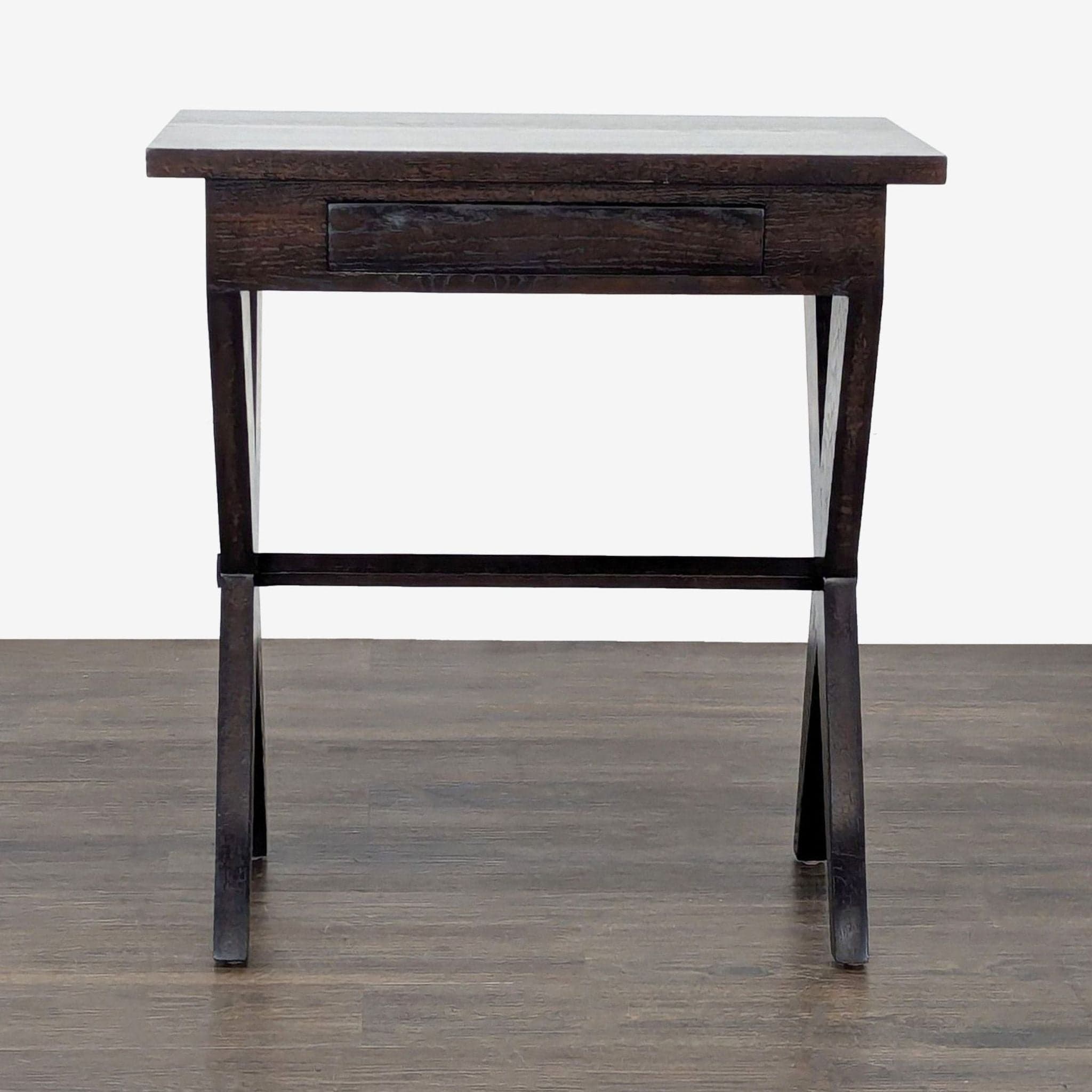 One Drawer Wood End Table