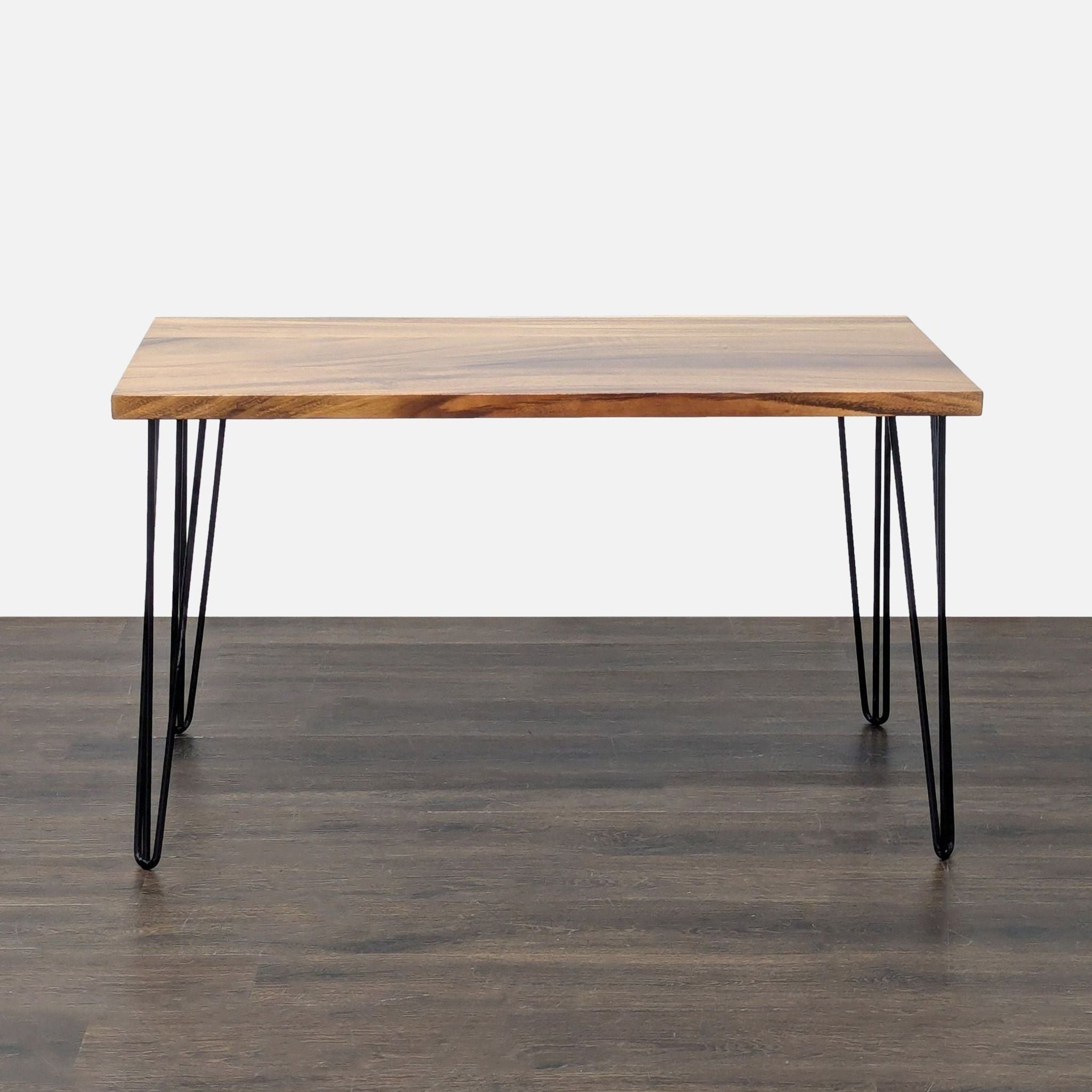 Live Edge Dining Table on Hairpin Legs