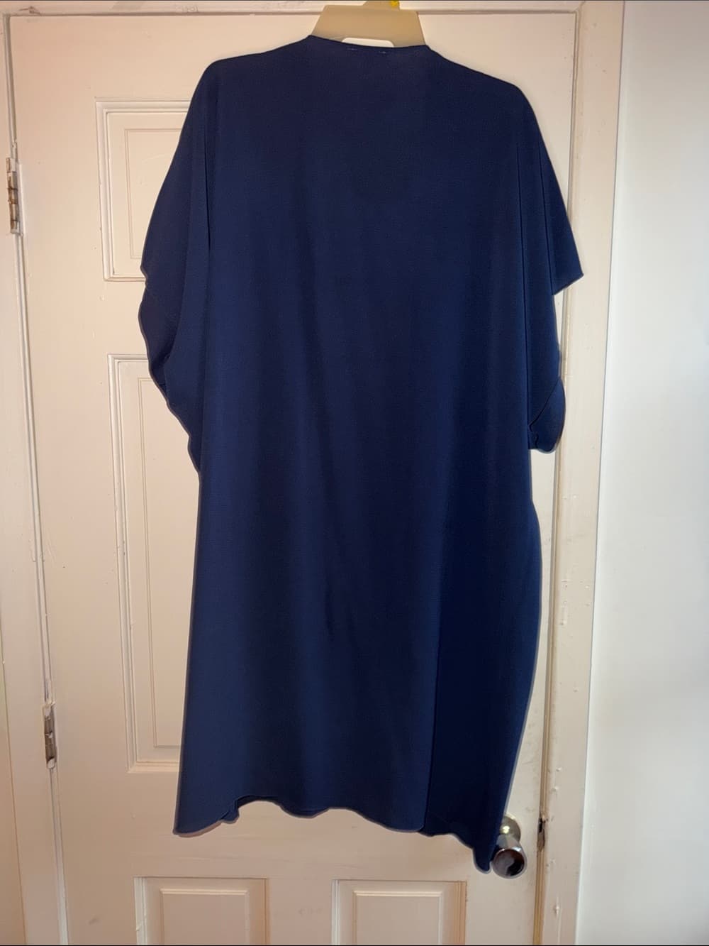 love J Navy Open Front Draped Women’s Top