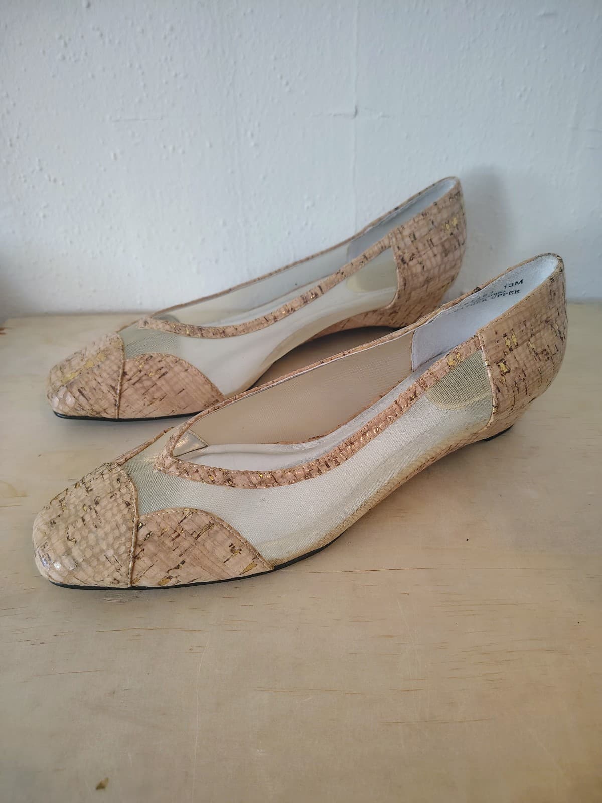 *NEW* ROS HOMMERSON Sheer Leather Shimmer Flats: sz 13m