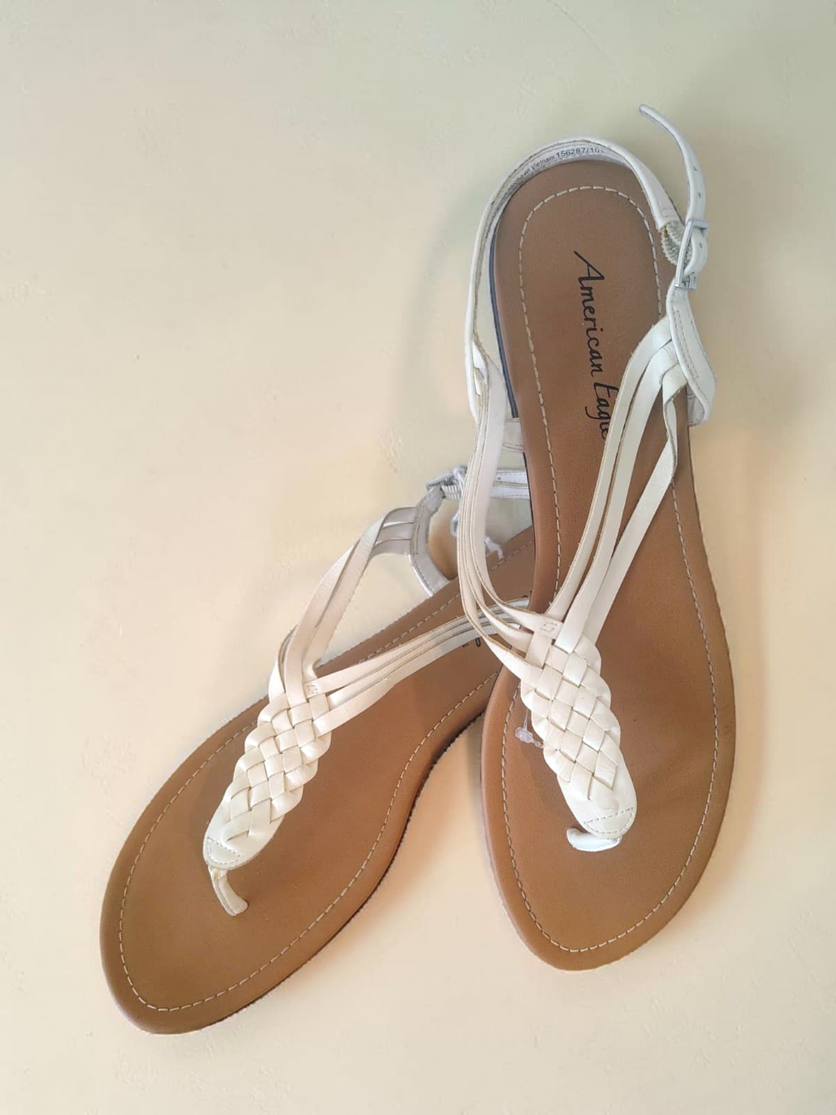 AMERICAN EAGLE Braided Leather Sandals: sz 13