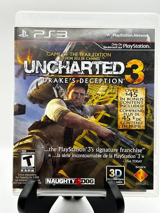 Sony PlayStation 3 (PS3) - Uncharted 3: Drake's Deception - (CIB) - TESTED
