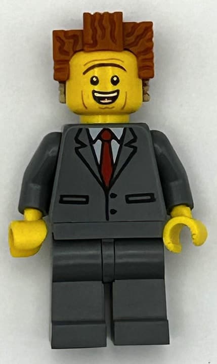 LEGO Minifigure - President Business - Smiling, Raised Eyebrows