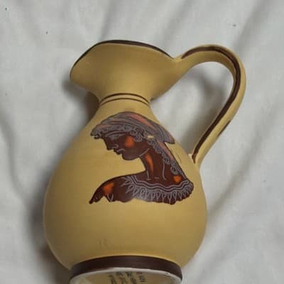 Manousakis Keramik Handmade Hand Painted Greek Mythology Ceramic Pitcher
