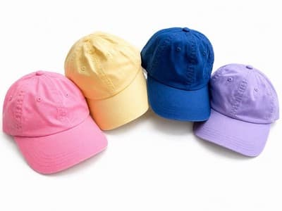 Women Multicolor Solid Cotton Baseball Cap Hat Casual One Size