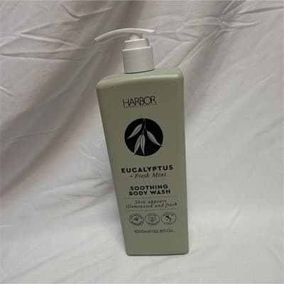 Harbor Eucalyptus + Fresh Mint Vegan Body Wash 1000ml (33.8 fl oz) Pump