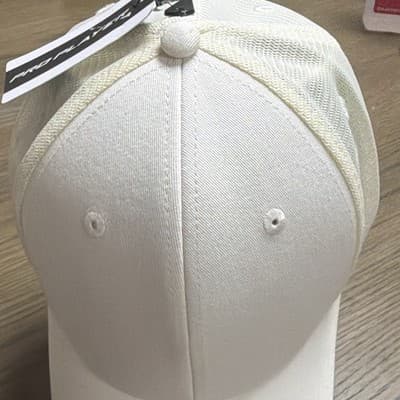 Pro Player White Solid Mesh Back Baseball Cap Hat One Size Men's Casual