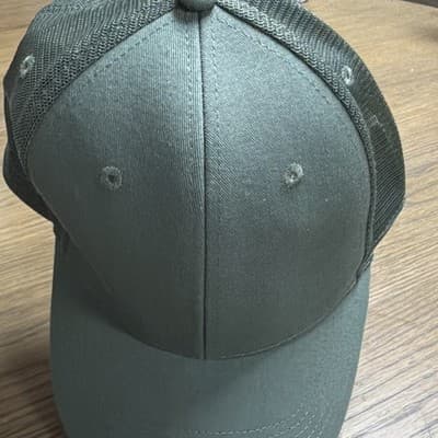 Men's Green Solid Mesh Back Adjustable Snapback Baseball Cap Hat One Size