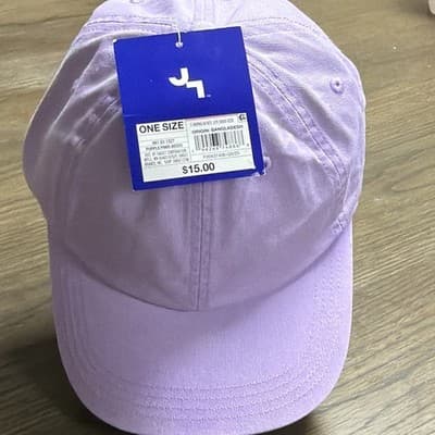 Joy Lab Purple Baseball Cap 100% Cotton Twill Adjustable One Size Women
