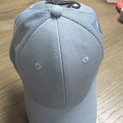 Pro Player Gray Solid Mesh Back Baseball Cap Hat One Size Men's Casual