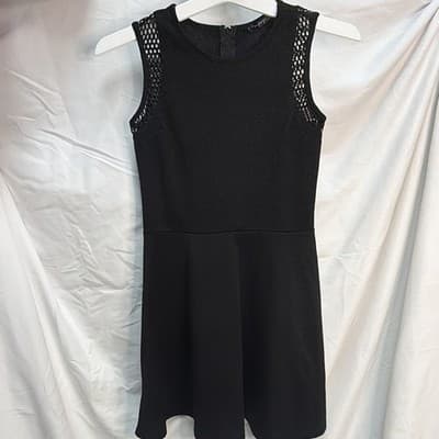 Penelope Tree Women’s Black Fit & Flare Stretch Knit Round Neck Dress XL