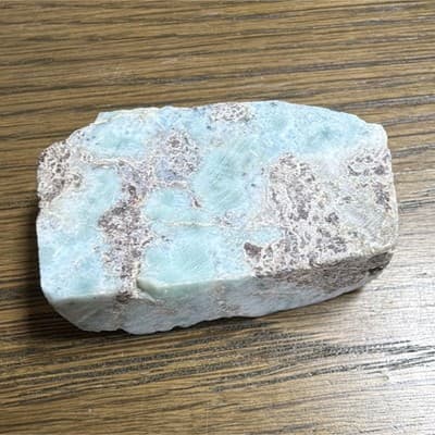 Larimar Light Blue Rough Mineral Rock Chunk, As Pictured, Mineral Specimen