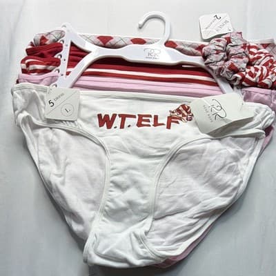René Rofé Bikini Panties L Multicolor Striped Christmas 16206SH5-S730C