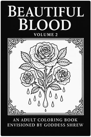 Gothic Adult Coloring Book: Beautiful Blood, Volume 2 (Digital Download)