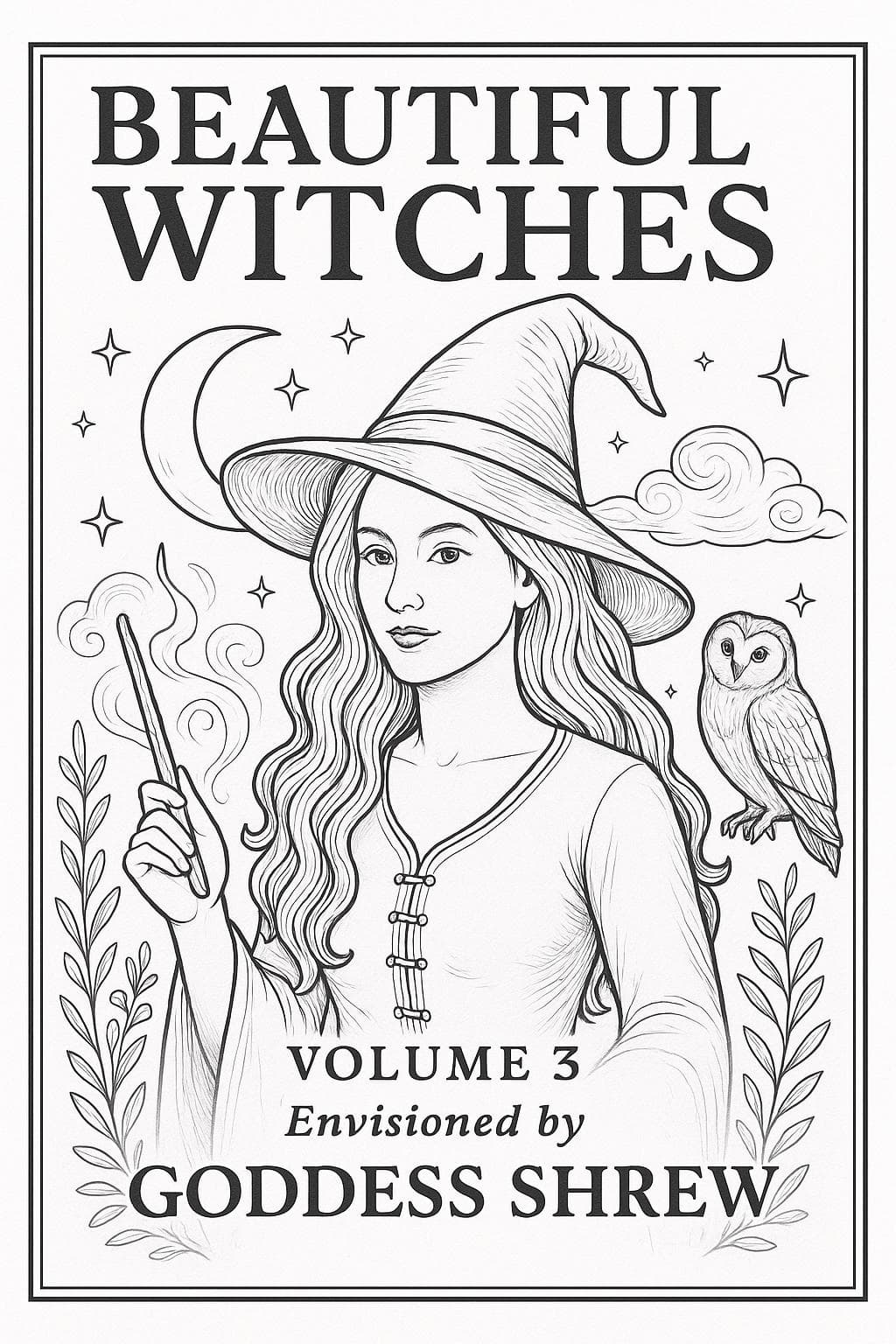 Witch Coloring Book | Volume 3, Goddess Shrew (Digital Download PDF)