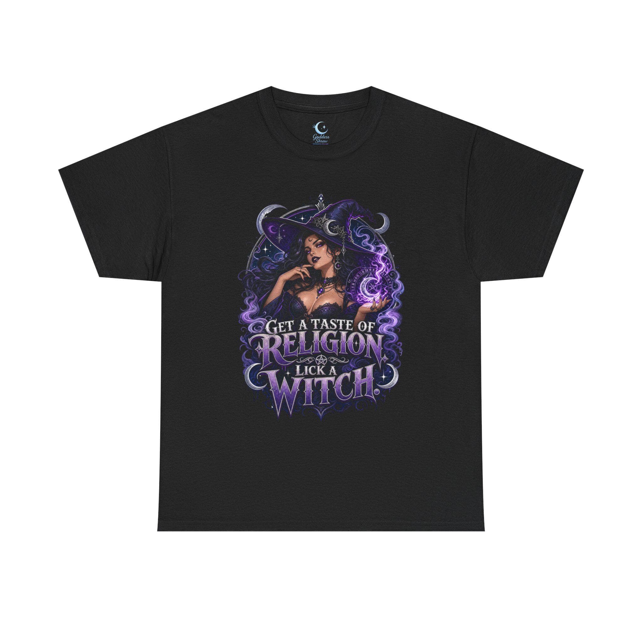 Lick a Witch Shirt Get a Taste of Religion Witchy Graphic Tee Gothic Humor Shirt Dark Feminine Witch Shirt Spooky Cute Tee