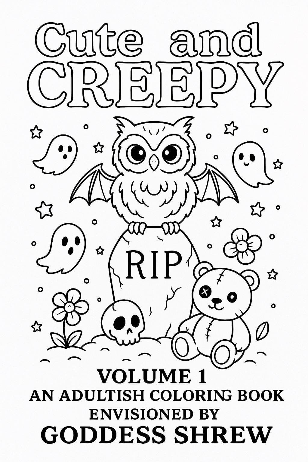Creepy Coloring Book | Spooky Kawaii Art (PDF Vol. 1