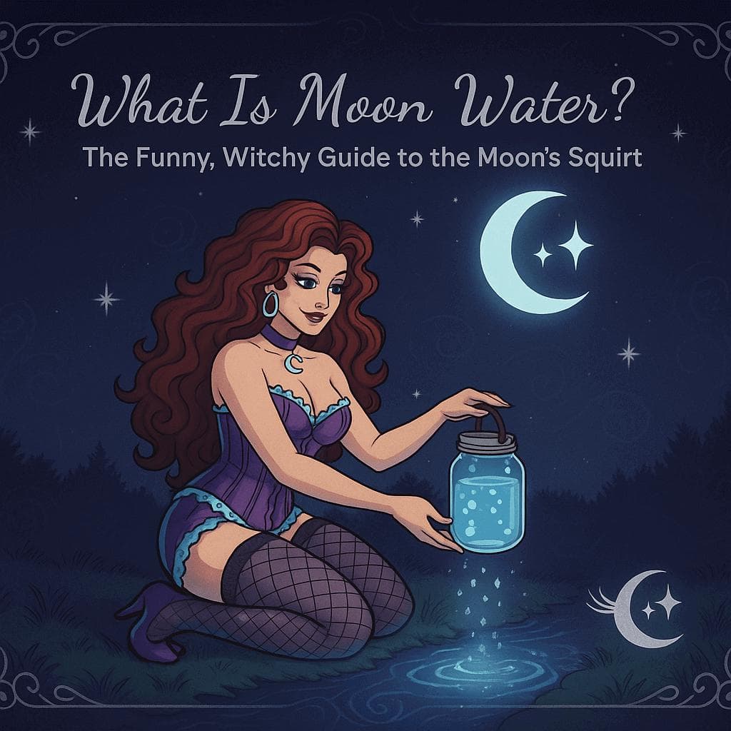 Moon Water Grimoire Page - Lunar Spell, Witchy Wisdom (PDF Download)