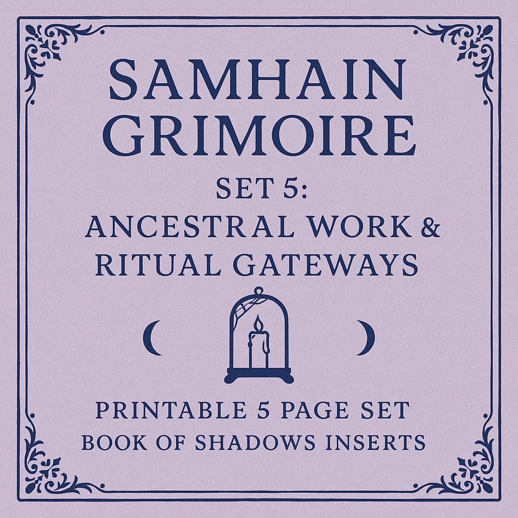 Samhain Grimoire Pages: Ancestral Rituals, Witchcraft (Digital Download)