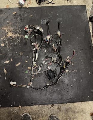 1987 Yamaha Venture XVZ1300 XVZ 1300 Electrical Wires Wiring Harness Loom Plug