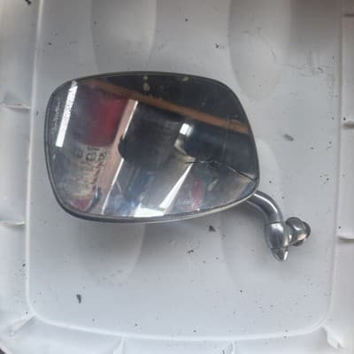 Vintage Volkswagen Beetle Side Mirror Chrome – Ball Mount – Cracked Glass